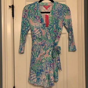 Lilly Pulitzer Karlie Wrap Romper size XS